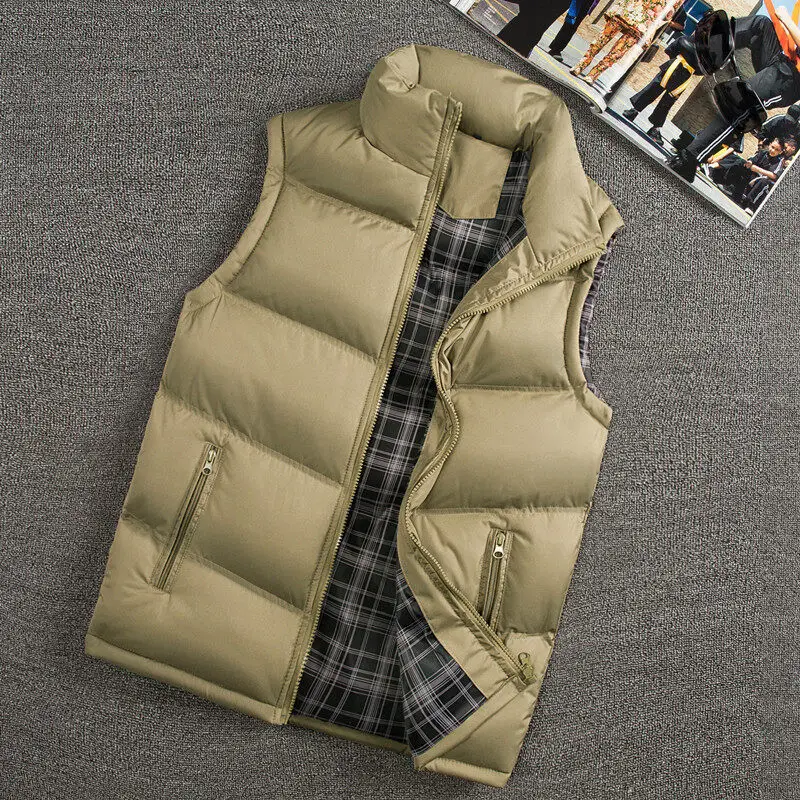 

Mannen Nieuwe Stijlvolle 2021 Herfst Winter Warm Mouwloos Vest Jas Mannen Slim Fit Vest Casual Jassen Heren Vest West Mannen