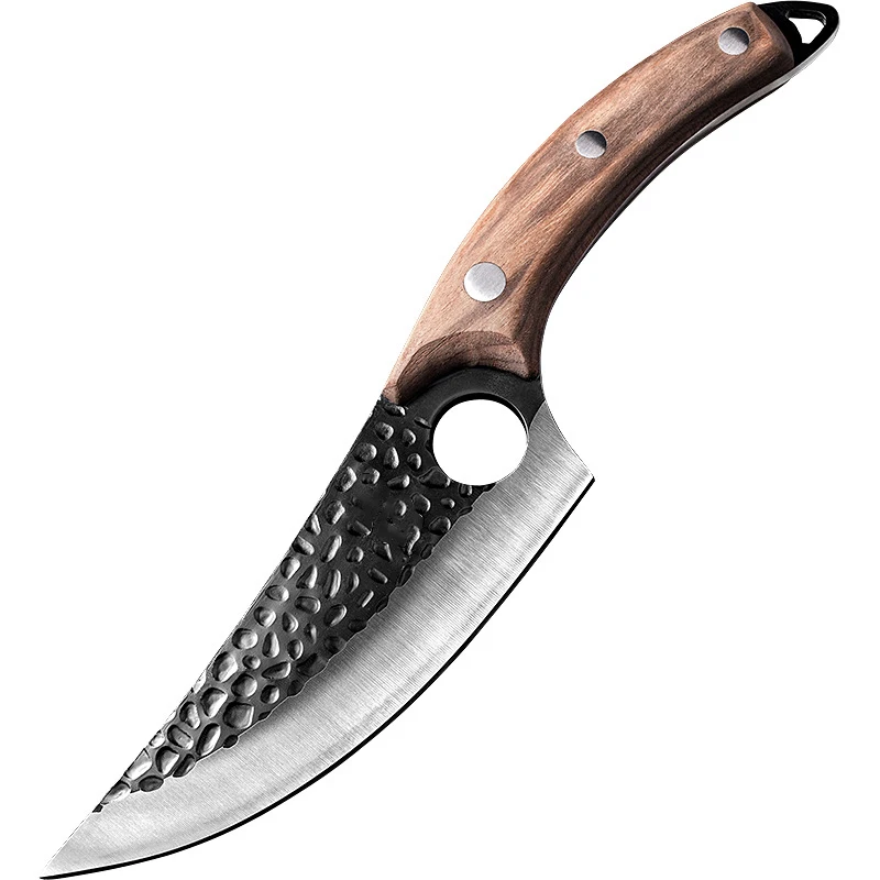 

Cuchillo de cocina de acero inoxidable hecho a mano, cuchillo de carnicero, cocina al aire libre, cortador de carnicero