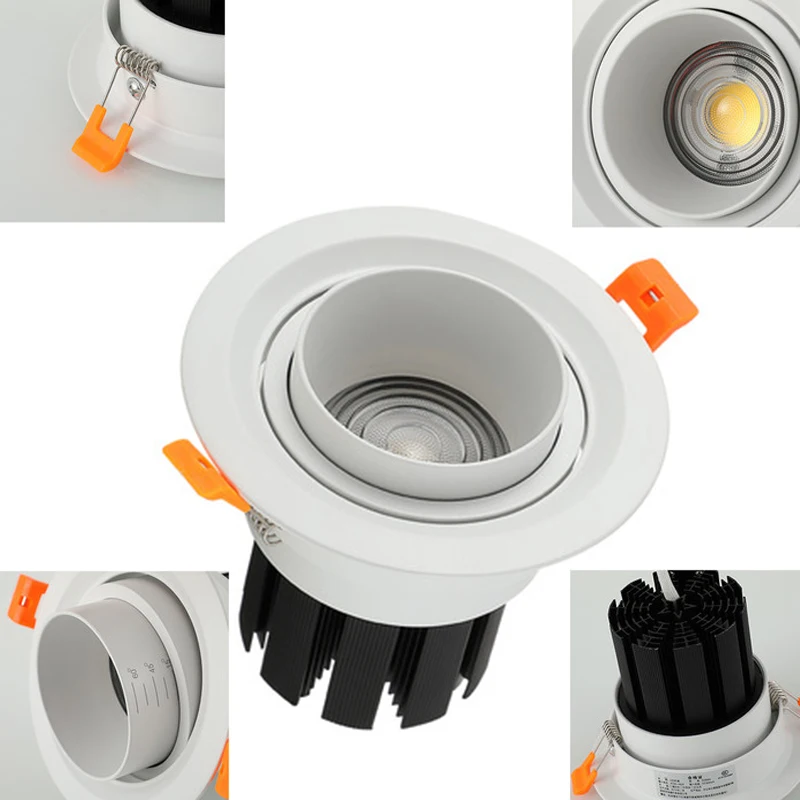 

Dimmable AC220V 3W 5W 7W10W 12W 15W 20W 30W Ceiling downlight Epistar LED Recessed Ceiling lamp Spot light For home illumination