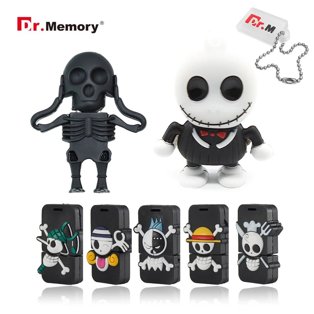 Забавные USB флеш-накопители с черепом, каркасом, флеш-накопители 32 ГБ, 4 ГБ, 8 ГБ, 16 ГБ, флеш-накопитель, персональная карта памяти, флеш-диск, креативные подарки