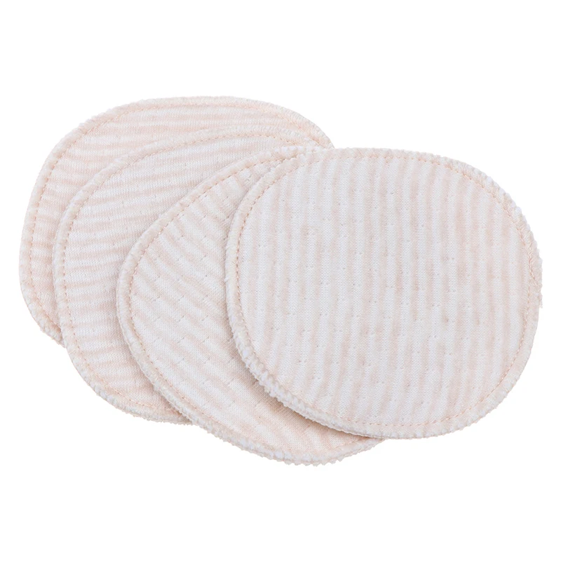 

4PCS Reusable Washable Baby Feeding Breast Maternity Nursing Pad Leakproof Anti Overflow Pads For Pregnant Women Bra Pad Mom