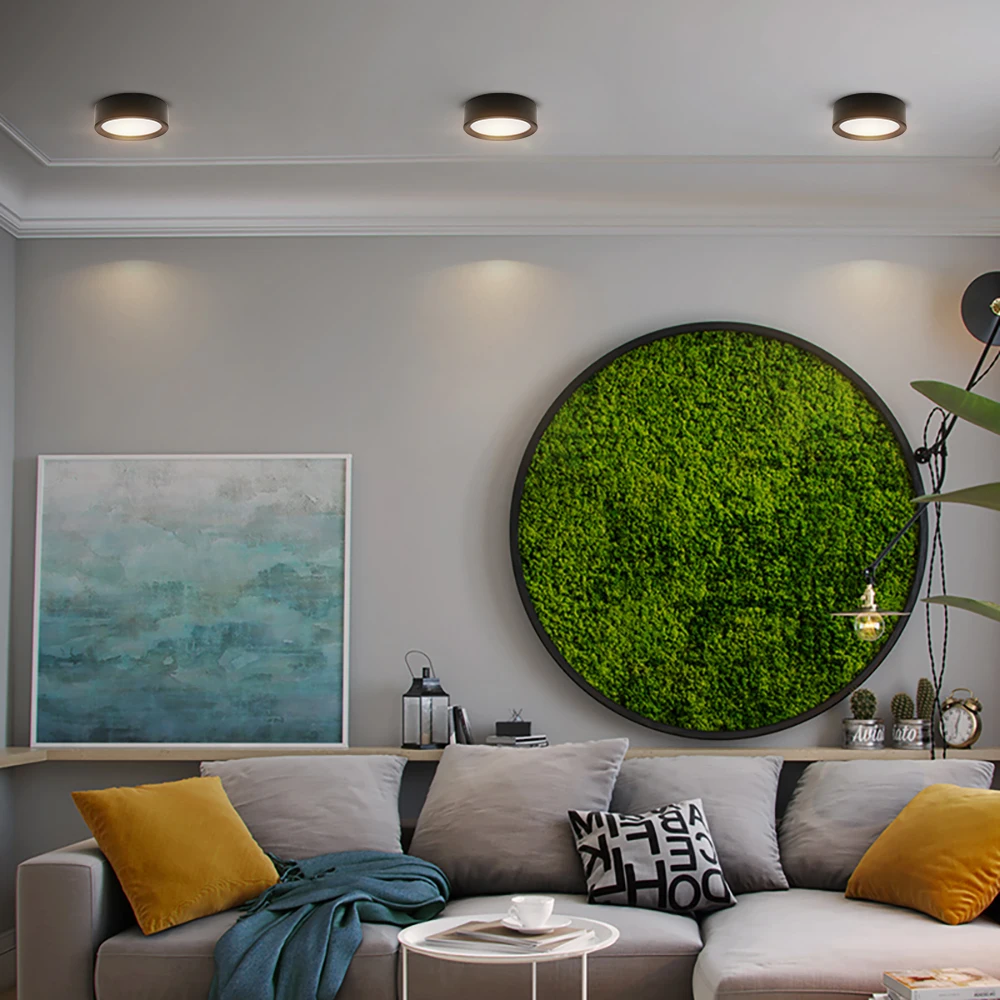 Светодиодный светильник с поверхностным креплением ультратонкий вниз для