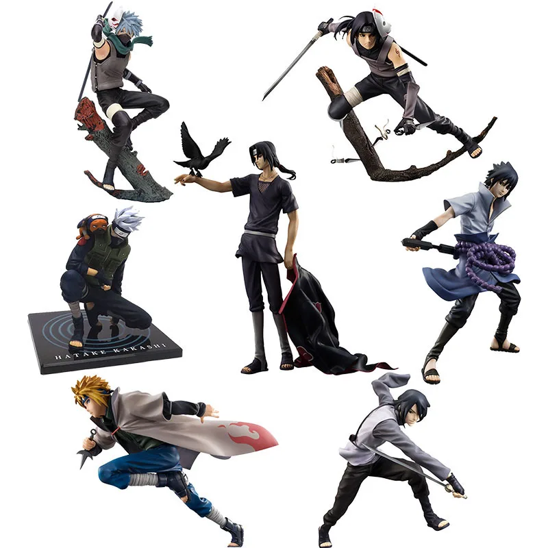 Наруто Shippuden Темный Учиха Итачи Какаши Namikaze Минато Учиха Саске фигурка игрушка аниме модель игрушки наруто-кукла 15-27 см