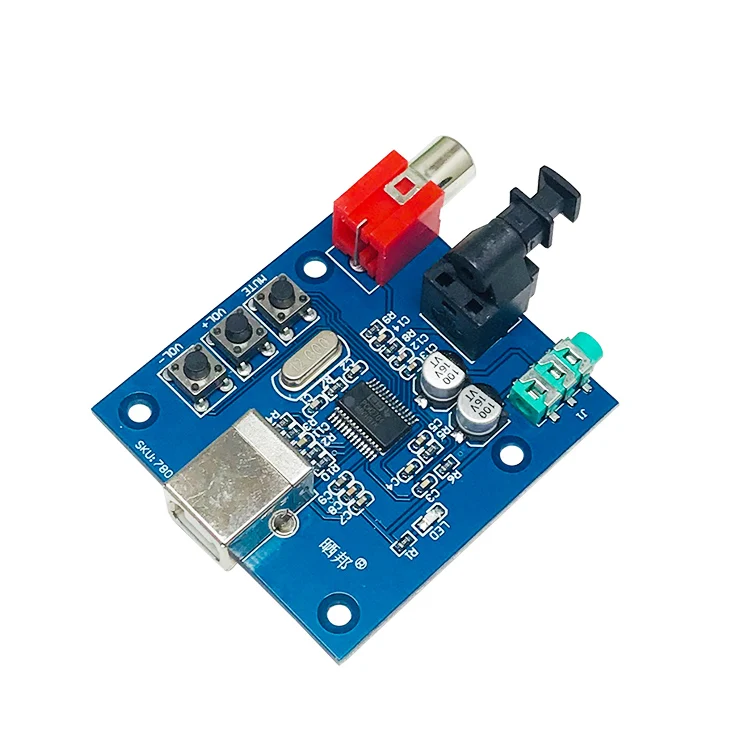 USB Input Coaxial Fiber Hifi Sound Card Decoder Pcm2704usb DAC 5V Power Supply | Инструменты