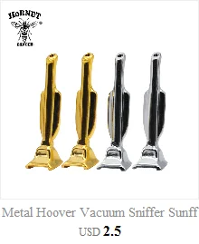 Чистый стеклянный двойной трубчатый нюхательный трубка Гувер HOOTEER Snuff Snorter