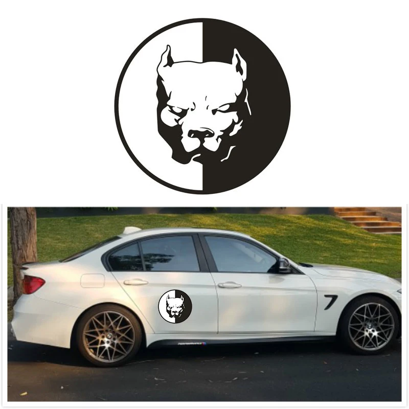 

Scary Dog Head Bulldog Car Sticker Car Decor Bicycle Motorcycle Sticker Cool