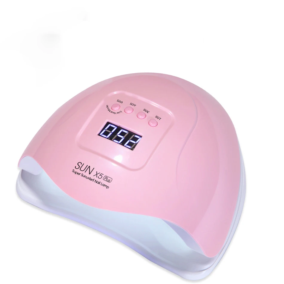 X5 Plus 54W Pink ROHWXY УФ-лампа для ногтей для маникюра светодиодный Сушилка для ногтей сушки лампа для сушки гель-лака ЖК-дисплей автоматический датчик 30 s/60 s/90 s дизайн ногтей инструмент - Цвет: X5 Plus 54W Pink