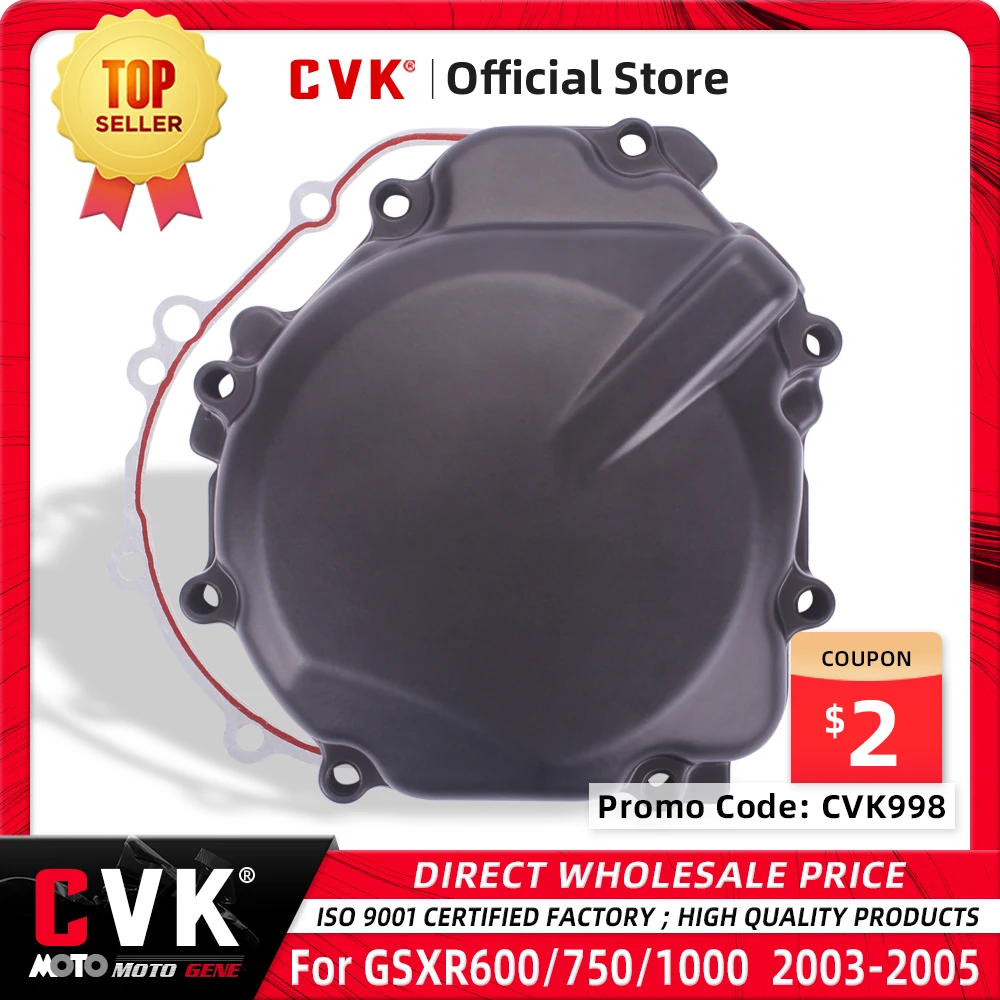 

CVK Engine Cover Motor Stator Side Cover Shell For GSXR1000 2003 GSXR600 GSXR750 2004 2005 GSR400 GSR600 GSR750 2006 2011 2014