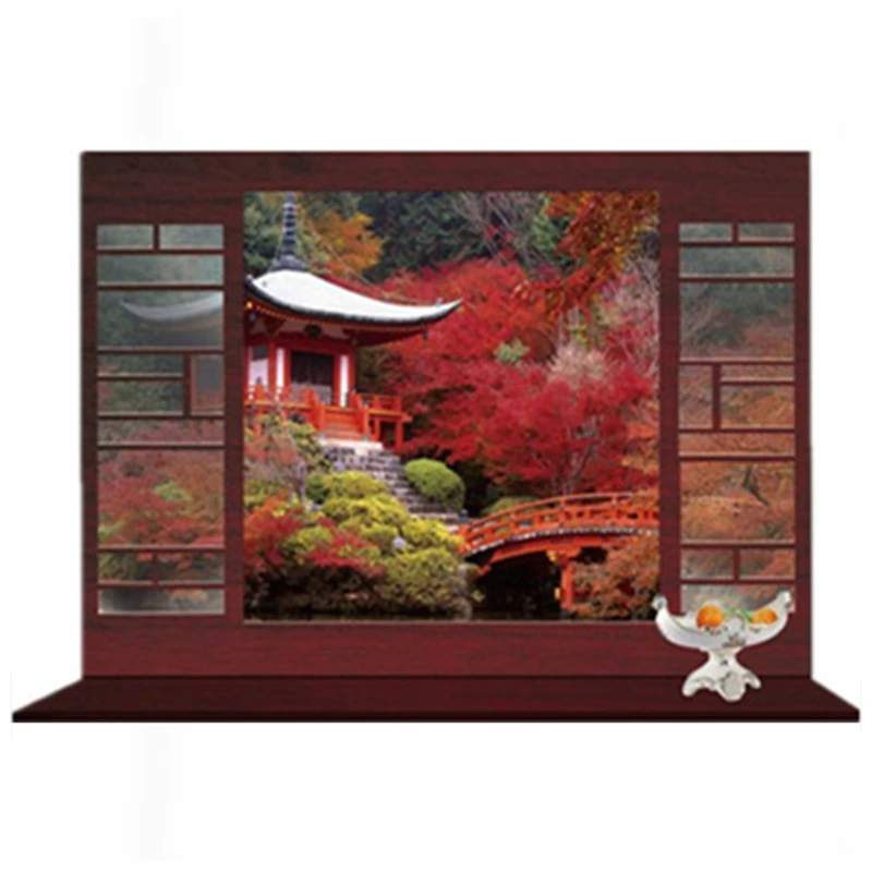 Временные пейзажи поддельные оконные наклейки садовый пейзаж 3d настенное