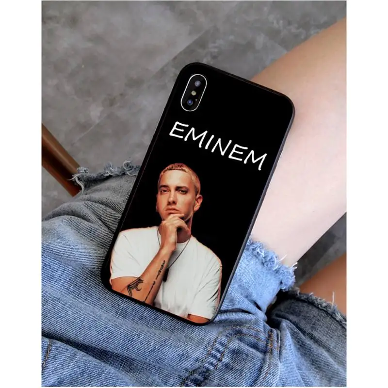 Роскошный Уникальный чехол для телефона Babaite Rapper Eminem iphone 13 11 Pro Max X XS MAX 6 6s 7 8 plus 5 5S 5SE