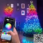 Наружный USB светодиодный светильник, Рождественский светильник, RGB цвет, Bluetooth, светильник, Рождественское украшение для дома, Рождественская елка, украшения