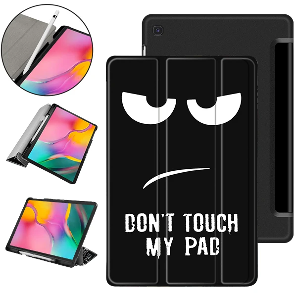 Чехол для samsung Galaxy Tab A 10,1 SM-T510, SM-T515, чехол со слотом для ручки, чехол для samsung Galaxy Tab A SM-T510 T515, кожаный чехол - Цвет: SM T515 JGWSYBC DYJ