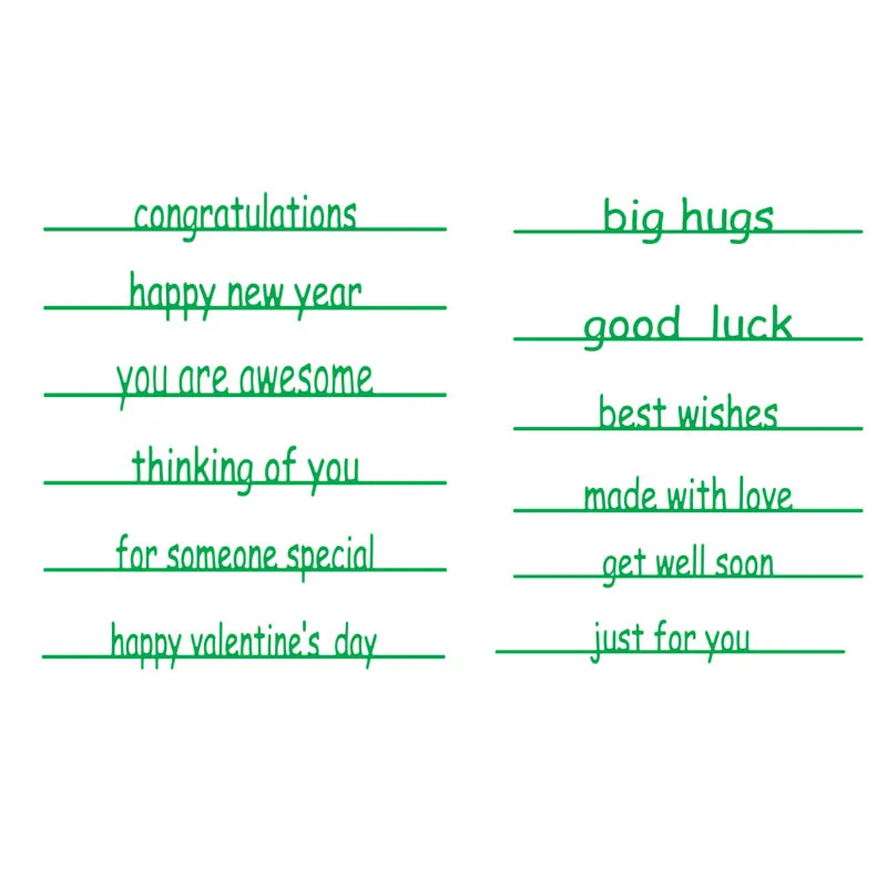 Мульти фразы и слова границы трафарет металлический высекальный набор сделай