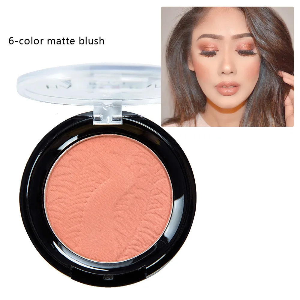 New Face Palette Blush Peach Make Up Matte Powder Long-lasting Waterproof Nude Womens Cosmetics Makeup Blushers | Красота и здоровье