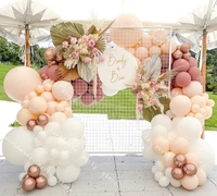 diy baby shower party wedding balloon garland arch kit white rose gold retro pink ballon arch kit kid adult wedding decoration