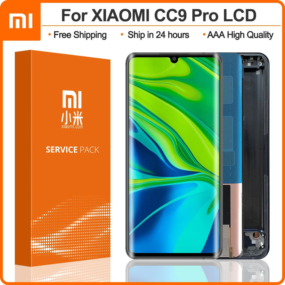 6 47 ''для Xiaomi Mi CC9 Pro ЖК дисплей для CC9Pro M1910F4E сенсорный экран дигитайзер сборка