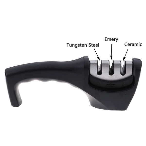 

1 pc Fast sharpening artifact Professional Kitchen 3 Stages Sharpener Stone Tool KCY