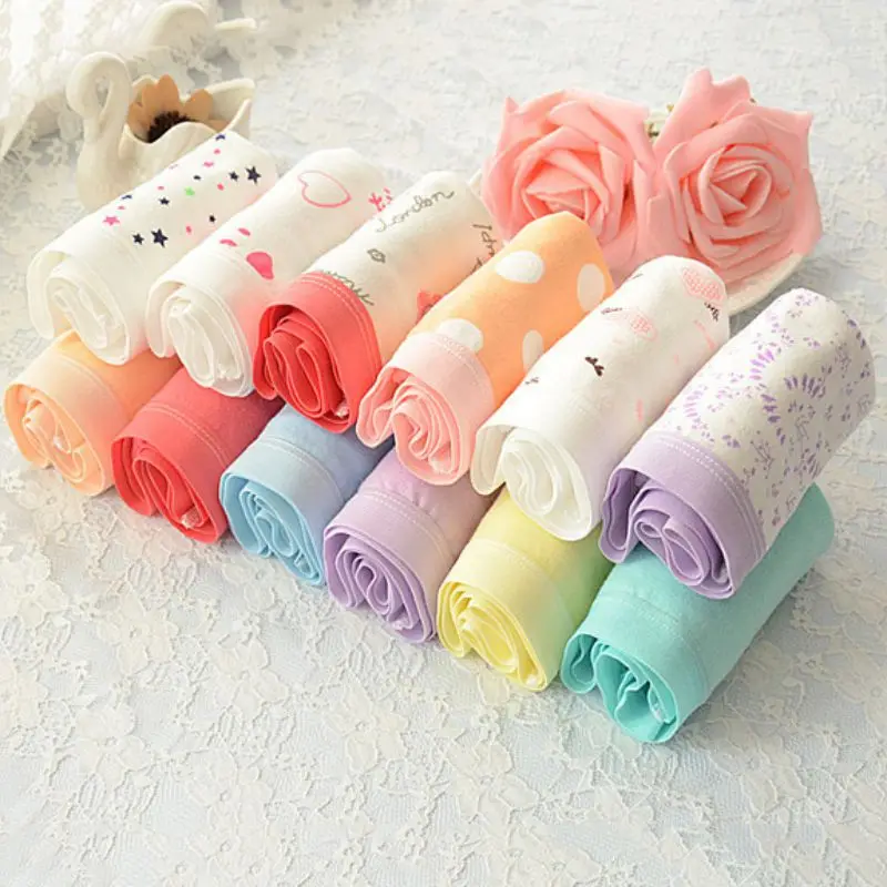 2019 милое женское нижнее белье плюс размер хлопок сексуальные мягкие трусики