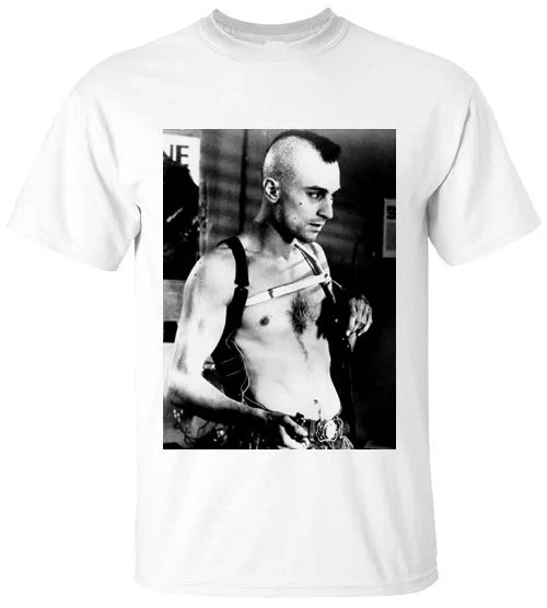

New Taxi Driver Classic 1977 Movie Robert Deniro 70s Mens White T-shirt