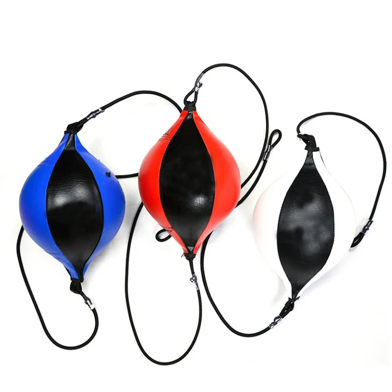 Боксерский мяч из ПУ кожи грушевидный боксерский мешок скоростные мячи для