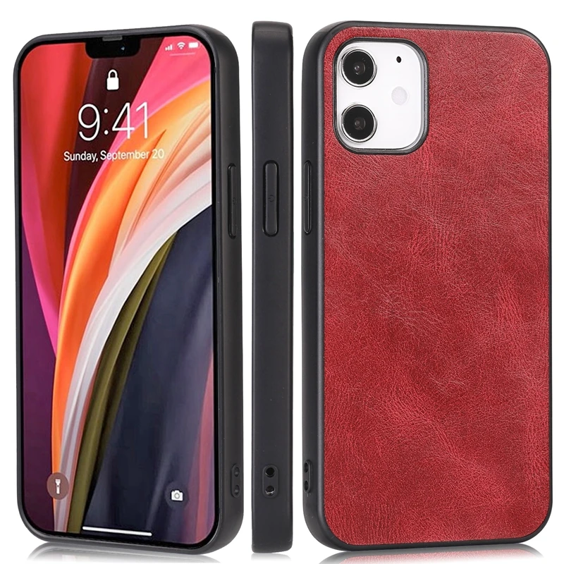 Бизнес чехол из мягкой искусственной кожи для iPhone 12 Mini 11 Pro Xs Max Xr X 7 8 Plus SE 2020 Ultra Protective Funda Cover Bag on.