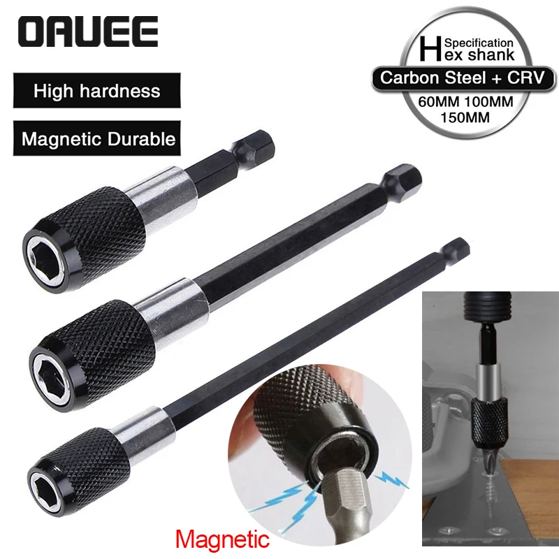 

Быстросъемный самоблокирующийся держатель для отвертки с шестигранным хвостовиком 1/4 дюйма Магнитный держатель для наконечников с регули...