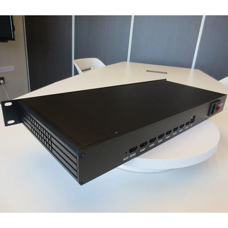 1U 8-канальный HEVC H265 H264 HD HDMI к IP видео кодировщик IPTV прямая трансляция медиакодер с