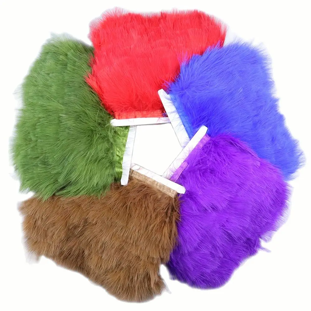 

10 Meter/pack Natural Turkey Feather Trims 6-8cm Fluffy Marabou Feather Fringe Dyed Diy Party Dresses/Skirt Decorative Plumes