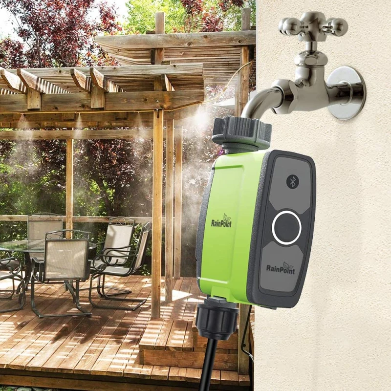 

Garden Water Timer Automatic Bluetooth Home Watering Sprinkler System Adjustable Flow Rate Irrigation Controller Waterproof