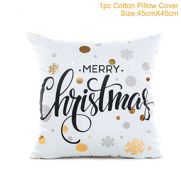 Style 42 45X45 см чехол для подушки с рождественским декором для дома Рождественский орнамент Рождественский подарок Рождество Noel счастливый год - Цвет: Style 42