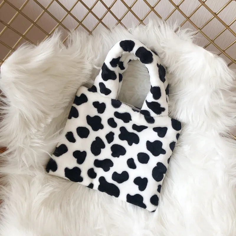 

Korean Ins Simple Cute Milk Bag Childlike Girl Soft Girl Student Hipster Plush Mini Portable