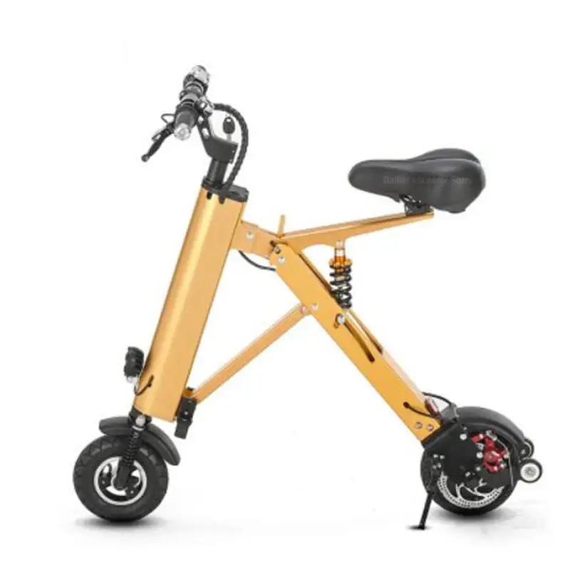 

Electric Scooter With Seat 2 Wheels Electric Bicycles Lightweight 8 Inch 350W 36V Portable Foldable Electric Bike Girls/Women