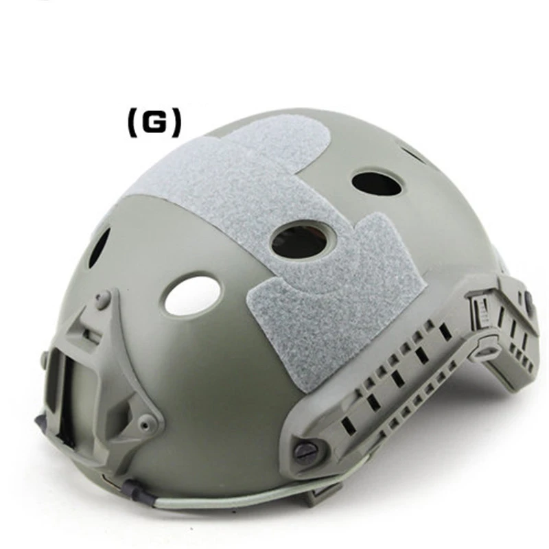 PJ Gray Страйкбол MH/PJ камуфляж ABS спорт OutdoorTactical Быстрый Шлем с NVG крепление направляющей встроенный циферблат внутренний комплект размер L - Color: PJ Gray