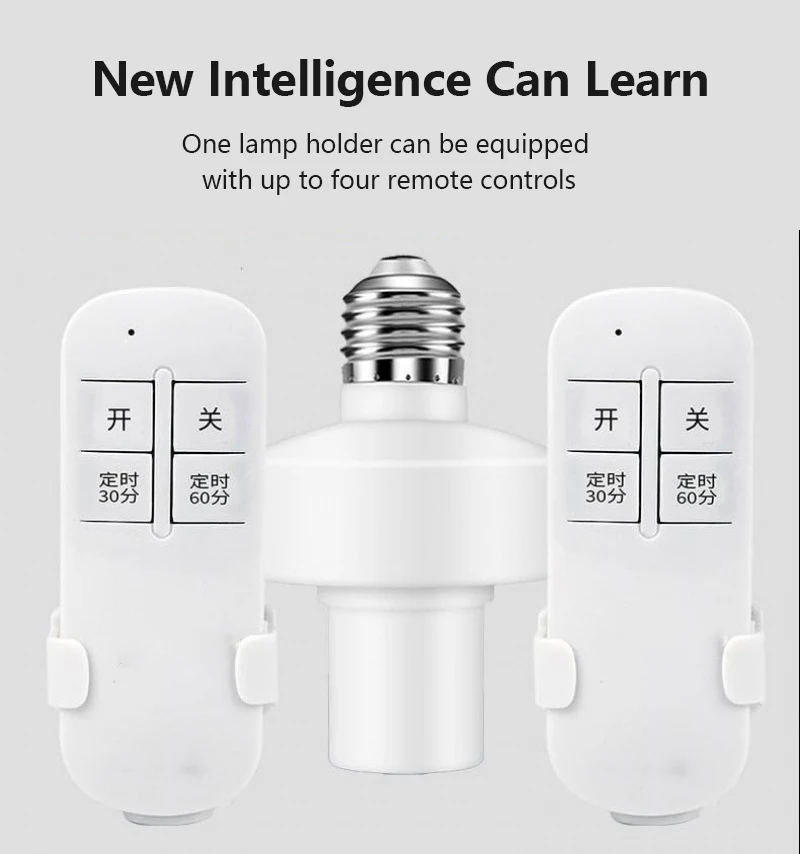 1 шт. умный светильник E27 LED RGB лампа держатель работает с Alexa/Google Home 85 265 в + белый