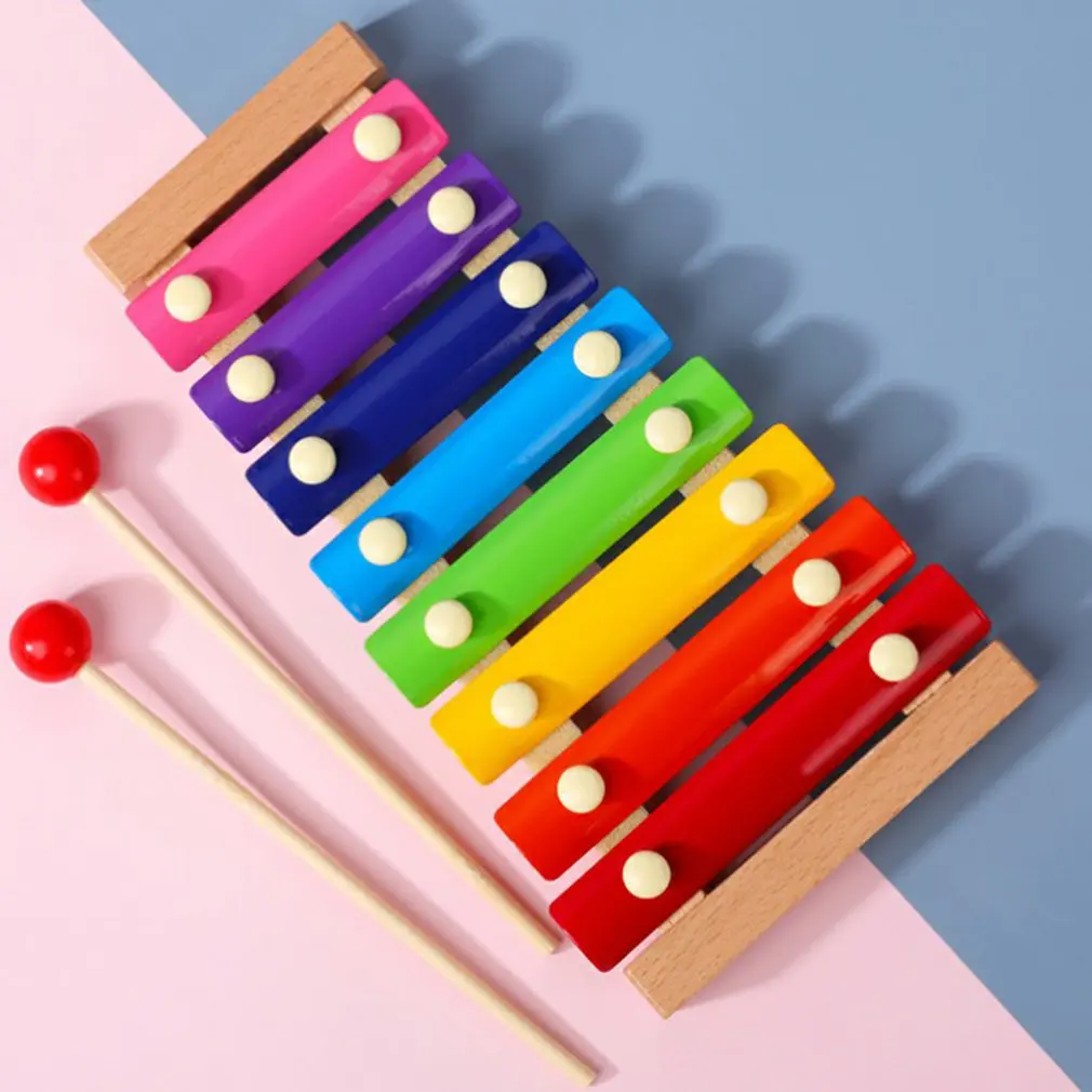 

Xylophone Toy Montessori Educational Toy Wooden Eight-Notes Frame Style Xylophone Children Kids Musical Funny Toys