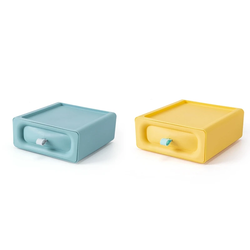 

2 шт. Домашний Настольный ящик для хранения, прикроватный креативный ящик для хранения, для организации мелких ящиков