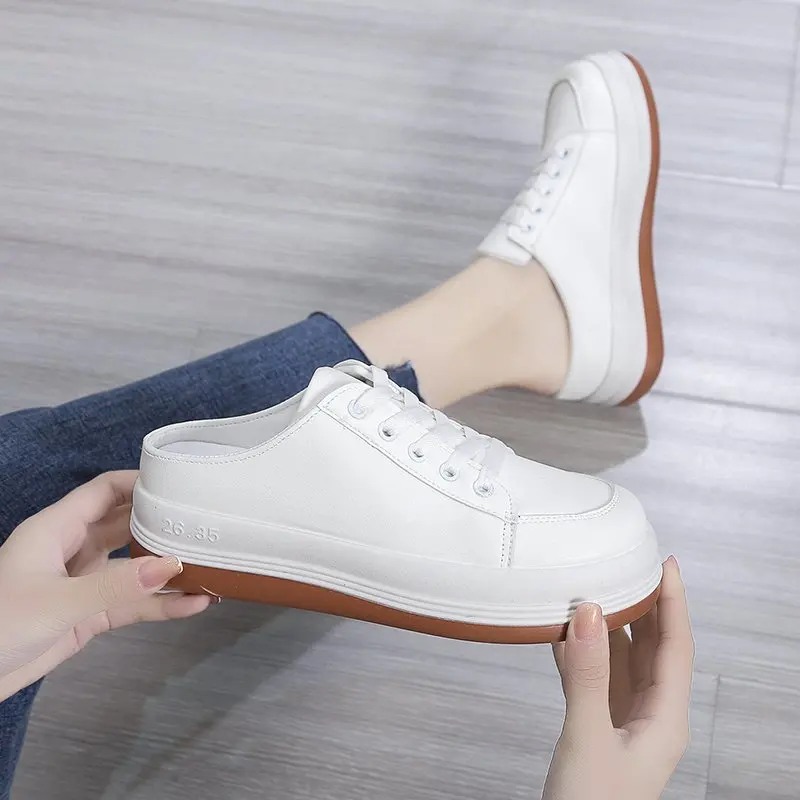 

Женские однотонные бежево-белые кроссовки, Женская Весенняя удобная кожаная обувь, унисекс, теннисная обувь на платформе, 2021