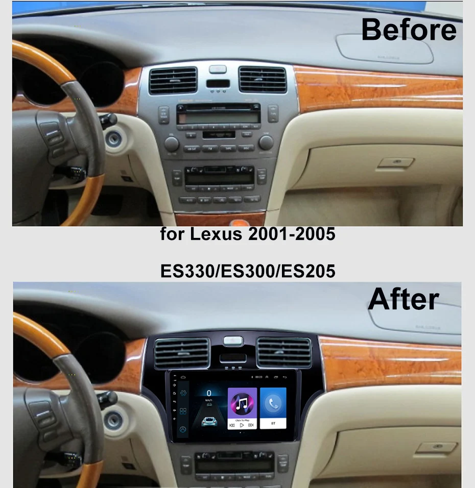 Для Lexus ES330/ES300/ES250 2001-2005 автомобильный Радио Мультимедиа Видео плеер навигация Android 8,1 SWC BT wifi