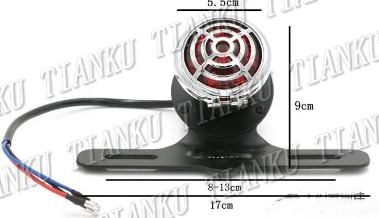 Кронштейн для номерного знака со светодиодной подсветкой Yamaha VStar 400 650 1100 1300 Virago Xv