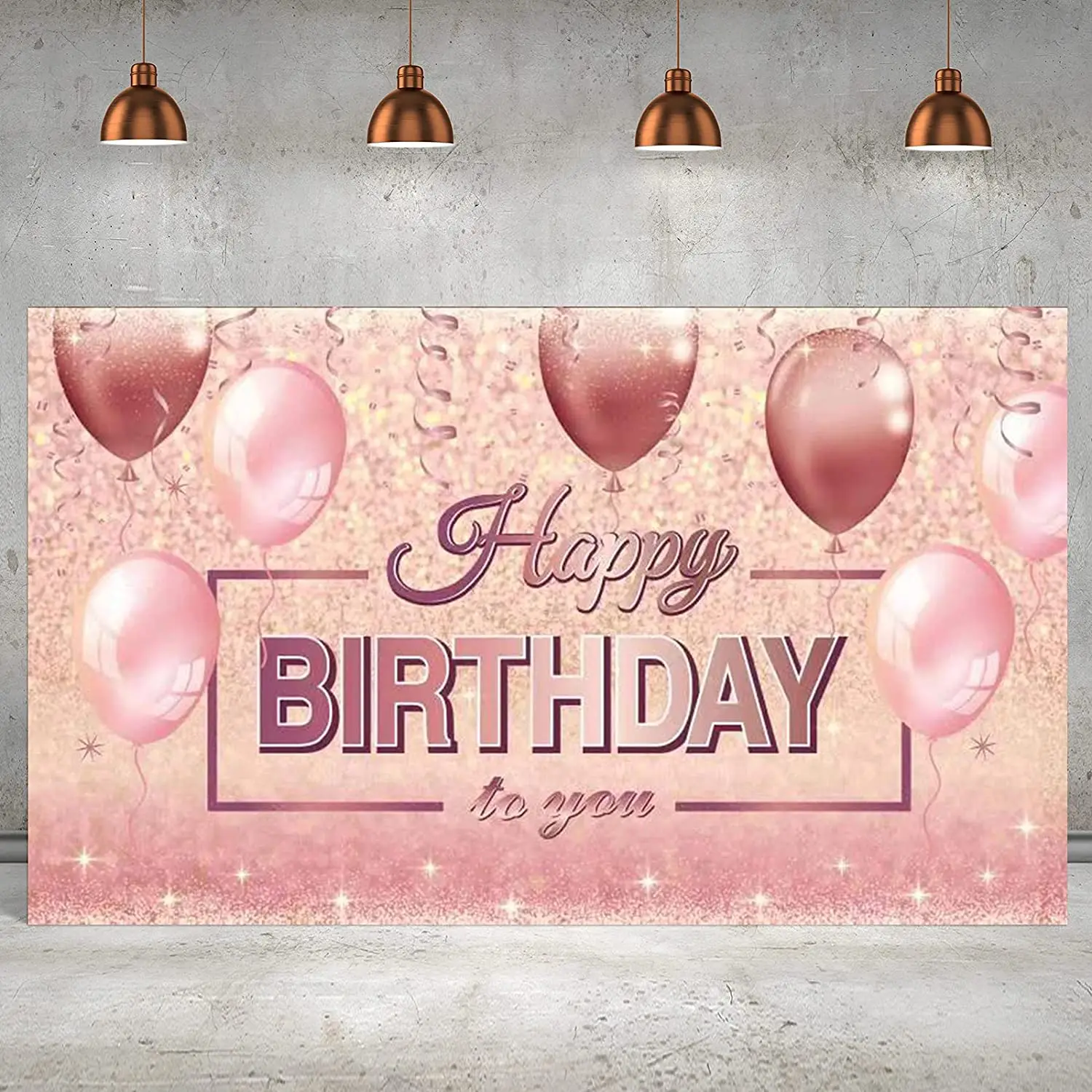 

Фон для фотосъемки с днем рождения, розовый фон для улицы и помещения, украшение для вечеринки, розовое золото, баннер для мужчин и женщин