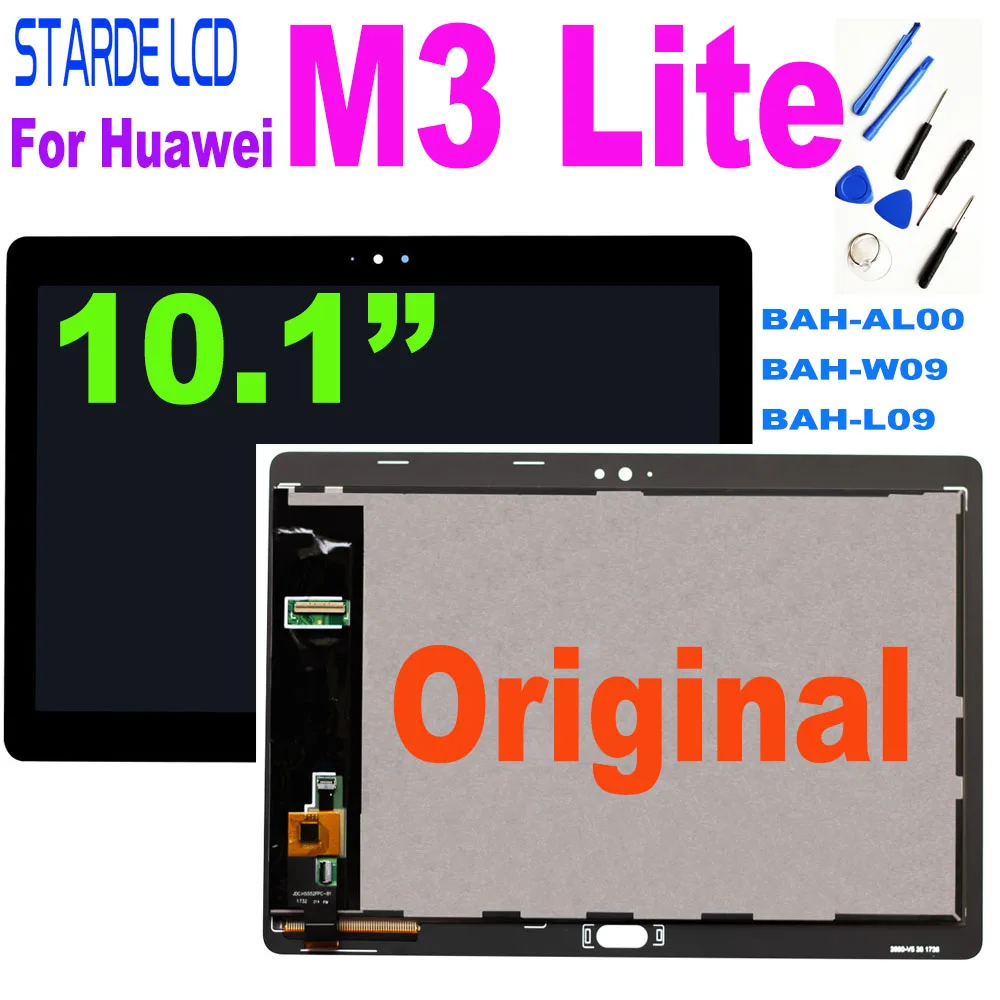 Оригинальный Для 10 1 &quotHuawei M3 Lite BAH AL00 W09 L09 ЖК дисплей сенсорный экран дигитайзер