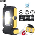 10000LM Мощный светодиодный рабочий светильник COB ручной Магнитная Рабочая вспышка светильник аварийного освещения фонарь Кемпинг Светильник ing для ремонта автомобиля