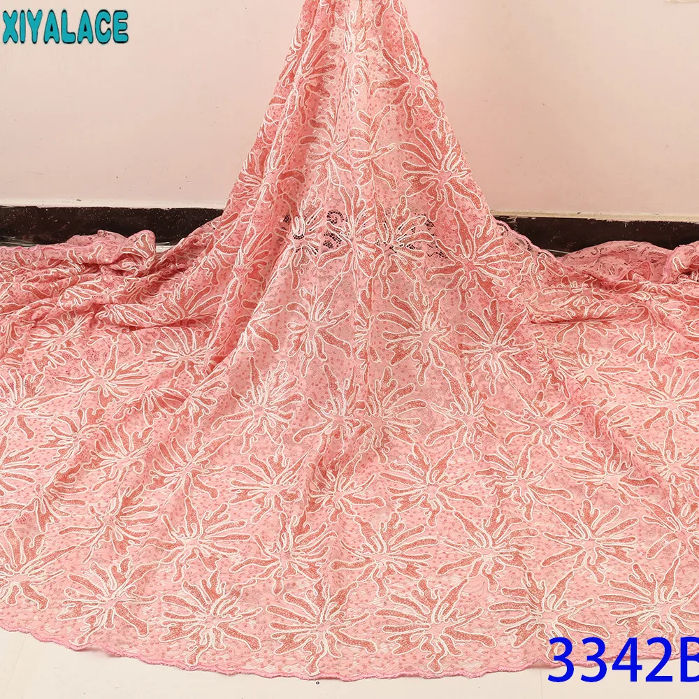 

Новая нигерийская кружевная ткань, африканская кружевная ткань, высокое качество, вышитая тюль, элегантная французская кружевная ткань для...