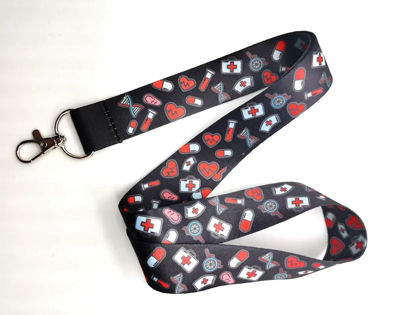 1 шт. с принтом медсестры шейный ремешок застёжкой карабином новые стильные