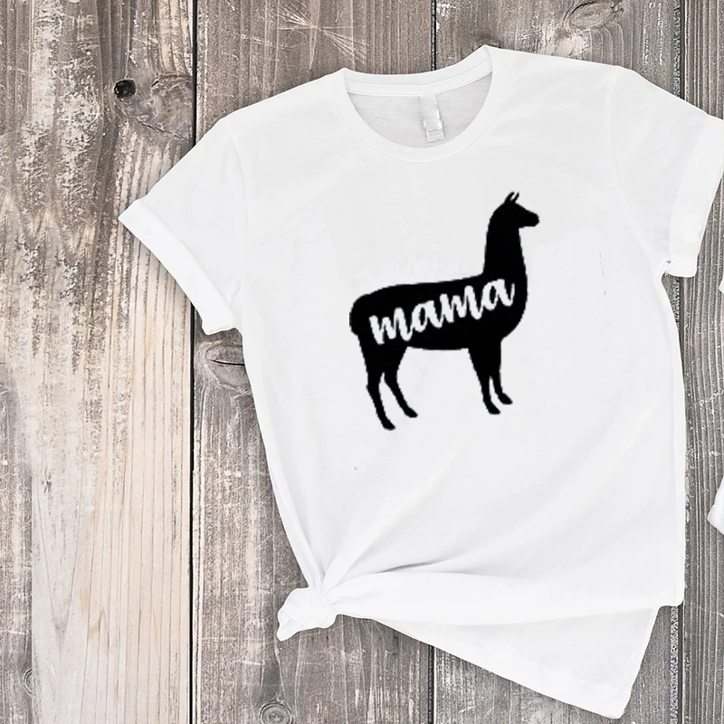 2020 рубашки Мама и я для мамы дочки llama футболка I Love mama ламы Одинаковая одежда