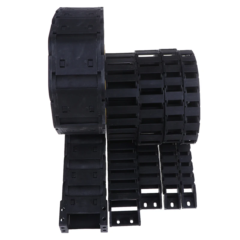 Cable Chain Semi-Enclosed Wire Transmission Carrier Plastic Drag Towline For 3D Printer CNC Engraving Machine 15-50mm