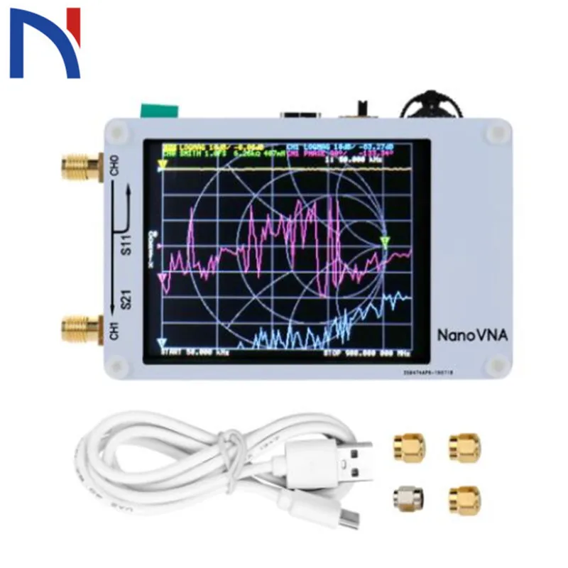 NanoVNA 2 8 дюймовый сенсорный ЖК HF VHF UHF UV векторный сетевой анализатор 50 кГц 300 МГц