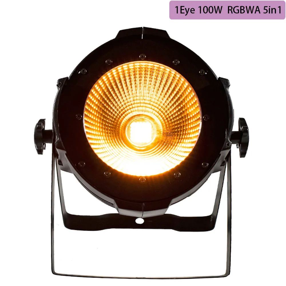 1Eye 100W 5in1 1 шт. 200 Вт COB Stgae светильник 4x100 Вт Led Blinder 100 Вт RGBWA UV 6в1/5в1/4в1/Холодный теплый белый DJ Par Точечный светильник для баров и театров - Цвет: 1Eye 100W 5in1