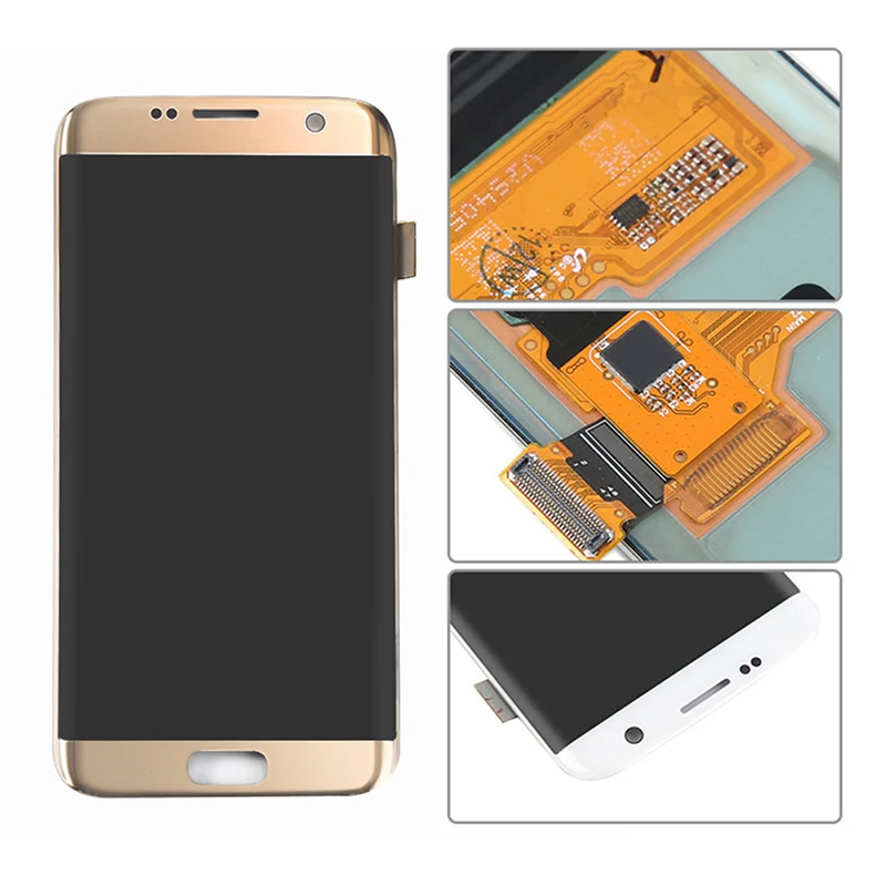 S7 Edge AMOLED ЖК-дисплей для samsung Galaxy S7 Edge ЖК-дисплей с рамкой для samsung S7 Edge G935F ЖК-дисплей сенсорный экран в сборе