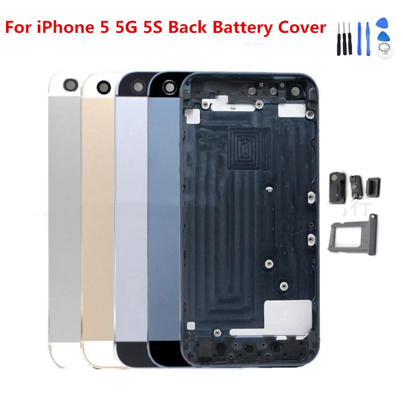 Задняя крышка аккумуляторного отсека для Apple iPhone задняя iphone сменная часть 5 1 2 8
